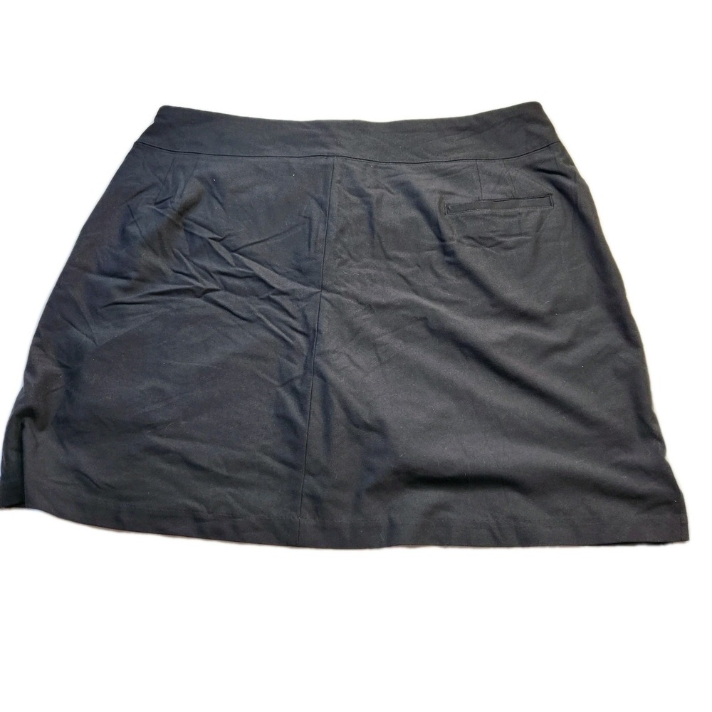 NWT Lady Hagen Womens 2X Golf Skort Black Pull On Easy Shaper‎ Tummy Control NEW